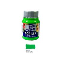 Tinta para Tecido Fosca 37ml Acrilex - Verde Folha