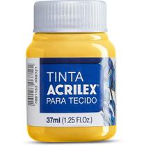 Tinta para Tecido Fosca 37ML Amarelo Ouro Duzia Tinta para Tecido Fosca 37ML Amarelo Ouro Duzia