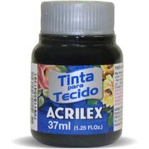 Tinta Para Tecido Fosca 37ml Preto- Acrilex