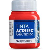 Tinta para Tecido Fosca 37ML Vermelho Escarlate Duzia