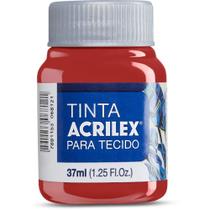 Tinta para Tecido Fosca 37ML Vermelho Tomate Duzia Tinta para Tecido Fosca 37ML Vermelho Tomate Duzia