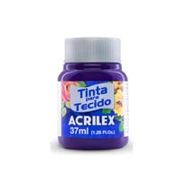 Tinta Para Tecido Fosca 37ml Violeta - Acrilex Tinta Para Tecido Fosca 37ml Violeta - Acrilex