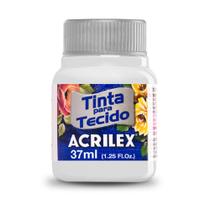 Tinta para Tecido Fosca Acrilex 37ml Cor Branco 519