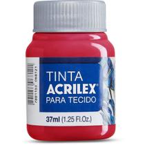 Tinta para Tecido Fosca Acrilex 37ML Vermelho Natal