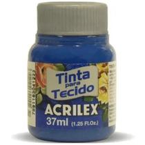 Tinta para tecido fosca azul turquesa 37ml 501 - acrilex