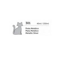 Tinta para Tecido Metálica 40ml Artística Artesanato Gato Preto