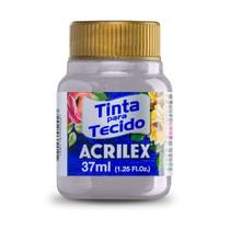 Tinta para Tecido Metálica Acrilex 37ml Cor Prata 533