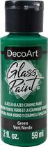 Tinta para vidro DecoArt verde 59 ml atóxica Tinta para vidro DecoArt verde 59 ml atóxica