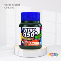 Tinta para vidro vitro 150 base agua com 37ml cor verde musgo Tinta para vidro vitro 150 base agua com 37ml cor verde musgo