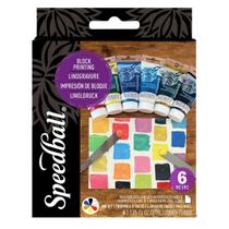 Tinta para Xilogravura Speedball 37ml Kit C/6 Básicas