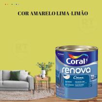 Tinta Parede Amarelo Acrílica Fosca Renova 800ml