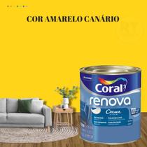Tinta Parede Amarelo Acrílica Fosca Renova 800ml