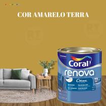 Tinta Parede Amarelo Acrílica Fosca Renova 800ml