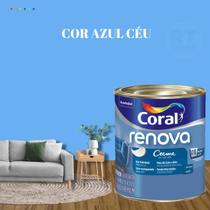 Tinta Parede Azul Marinho Acrílica Fosca Renova 800ml
