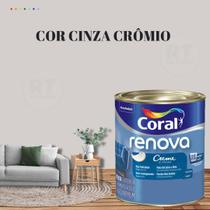 Tinta Parede Cinza Renova Acrílica Fosca 800ml