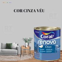 Tinta Parede Cinza Renova Acrílica Fosca 800ml