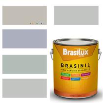 Tinta Parede Cinza Véu Acrílica Brasinil Anti Mofo 3,2l
