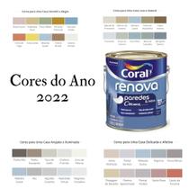 Tinta Parede Coral Renova 3,2L cores do ANO 2022