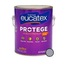 Tinta Parede Fosco Lavável Protege Eucatex 3,6L Cinza Prata