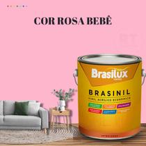 Tinta Parede Rosa Acrílica Brasinil Anti Mofo 3,2l