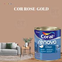 Tinta Parede Rosa Acrílica Fosca Coral Renova 800ml