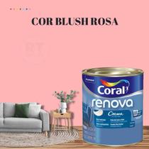 Tinta Parede Rosa Claro Acrílica Fosca Coral Renova 800ml