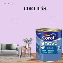 Tinta Parede Roxo Açaí Acrílica Fosca Coral Renova 800ml