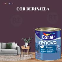 Tinta Parede Roxo Açaí Acrílica Fosca Coral Renova 800ml