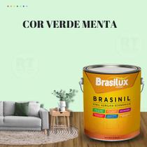 Tinta Parede Verde Acinzentado Acrílica Brasinil 3,2l