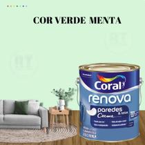 Tinta Parede Verde Acrílica Fosca Coral Renova 3,2L
