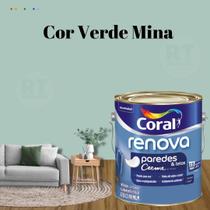Tinta Parede Verde Acrílica Fosca Coral Renova 3,2L