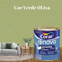 Tinta Parede Verde Acrílica Fosca Coral Renova 3,2L