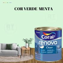 Tinta Parede Verde Alecrim Acrílica Fosca Coral Renova 800ml