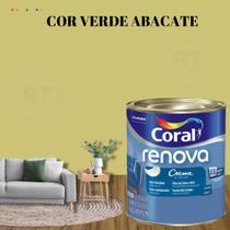 Tinta Parede Verde Alecrim Acrílica Fosca Coral Renova 800ml