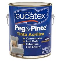 Tinta Peg & Pinte Acrílica Eucatex 3,6L Branco Neve Fosco Tinta Peg & Pinte Acrílica Eucatex 3,6L Branco Neve Fosco