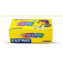 Tinta Pintura a Dedo 06 Cores 30ML Pacote com 12 Tinta Pintura a Dedo 06 Cores 30ML Pacote com 12