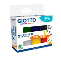 Tinta Pintura a Dedo Giotto 6 Cores 15ML