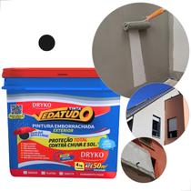 Tinta Pintura Emborrachada Vedatudo Telha Parede Grafite 4kg