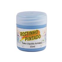 Tinta Pintura Facial Azul Claro Rostinho Pintado Para a pele