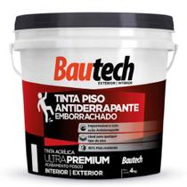 Tinta Piso Anti Derrapante 4 Kilo Grafite - 37008 - BAUTECH Tinta Piso Anti Derrapante 4 Kilo Grafite - 37008 - BAUTECH