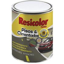 Tinta Piso Vermelho Seguranca Resicolor Acetinado 900ml