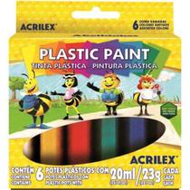Tinta Plastica 6 Cores Sortidas Acrilex