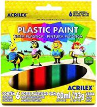 Tinta Plástica Abelinhas 6 Cores 20ml - Acrilex