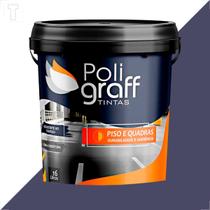 Tinta poligraff pisos & quadras balde 16l cinza