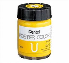Tinta poster color - amarelo o t12 - Pentel Arts