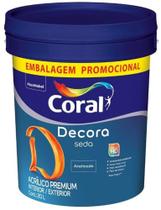 Tinta Premium Acrílica Acetinada Decora Seda Branco 20 L - Coral