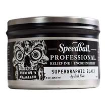 Tinta Profissional Para Xilogravura Speedball Relief Ink 236,5ml Supergraphic Black