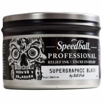 Tinta Profissional Para Xilogravura Speedball Relief Ink 236,5ml Supergraphic Black