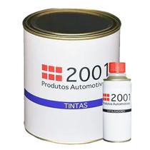 Tinta pu preto universal 600 ml - 2001 + catalisador