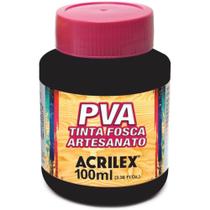 Tinta PVA 03210 100ml Preto 520 Acrilex Tinta PVA 03210 100ml Preto 520 Acrilex
